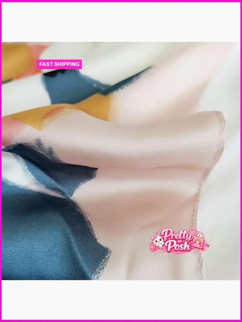 Silk Feeling Satin Scarf Medium Square Head Scarf 27.5x27.5 inches